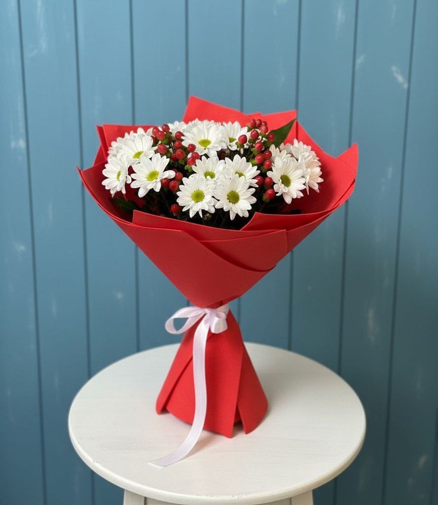 Букет цветов из: Хризантемы в Новом Маяке