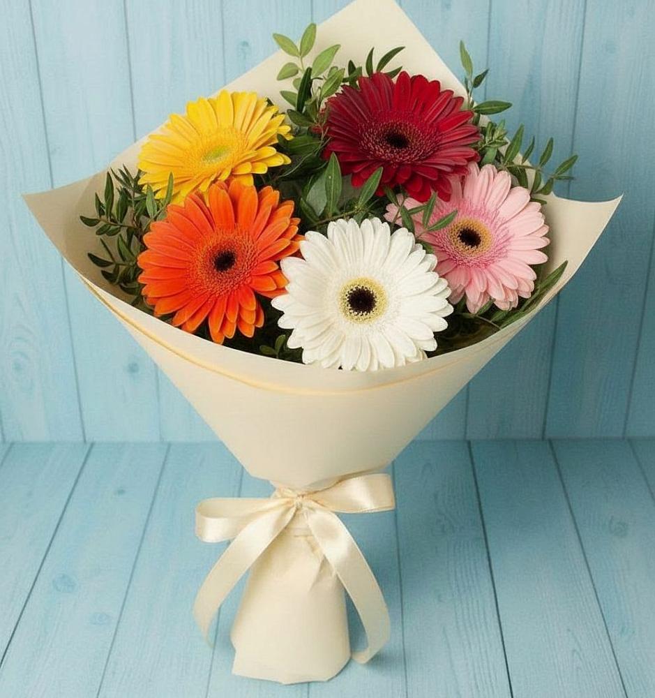 Букет цветов из: Герберы в Новом Маяке