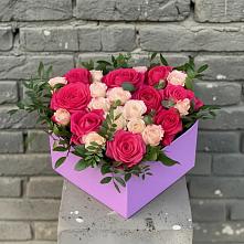 Цветочная композиция из Розы в коробке в Новом Маяке