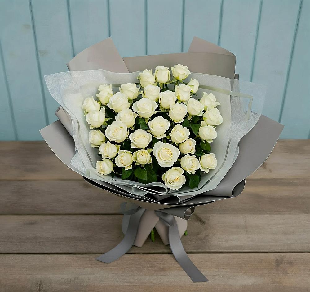 Букет Белоснежная нежность в Новом Маяке