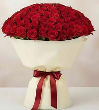 Букет 101 Красная роза Милано в Новом Маяке
