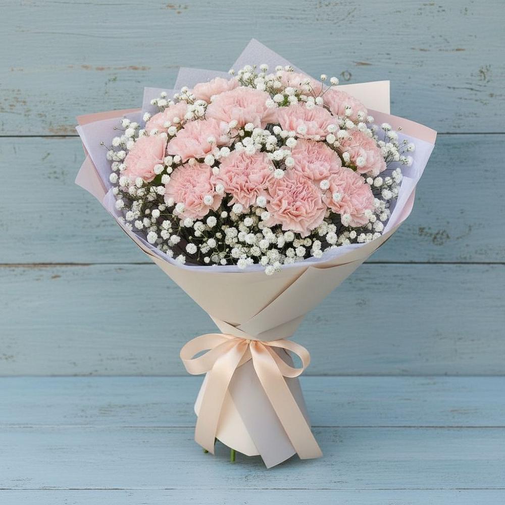 Букет цветов из: Гвоздики в Новом Маяке