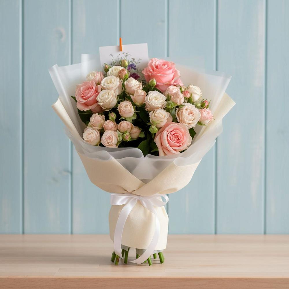 Букет цветов из: Розы в Новом Маяке