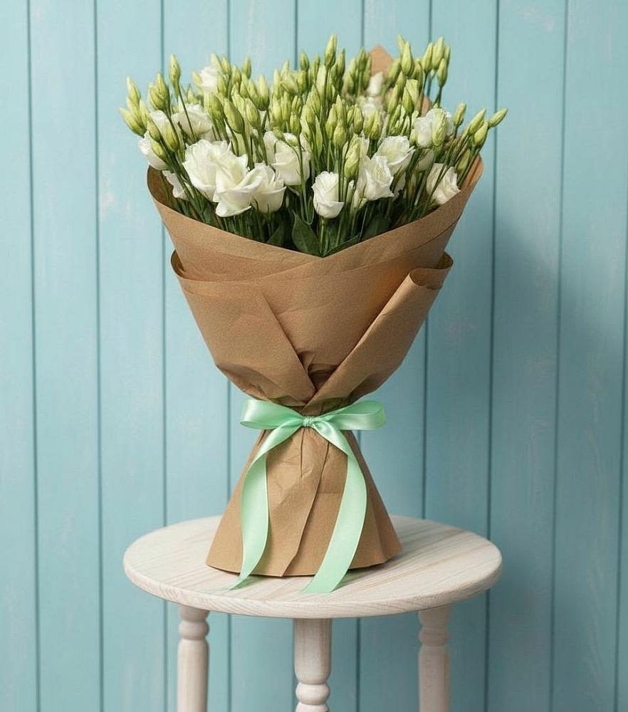 Букет цветов из: Лизиантусы в Новом Маяке