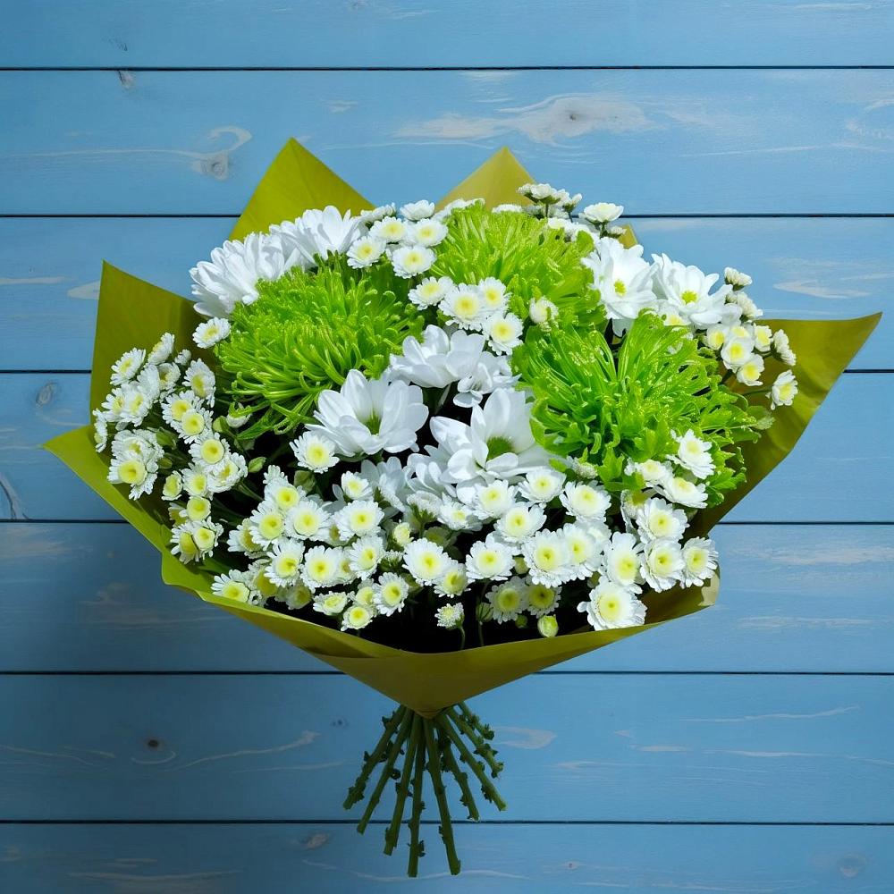 Букет цветов из: Хризантемы в Новом Маяке