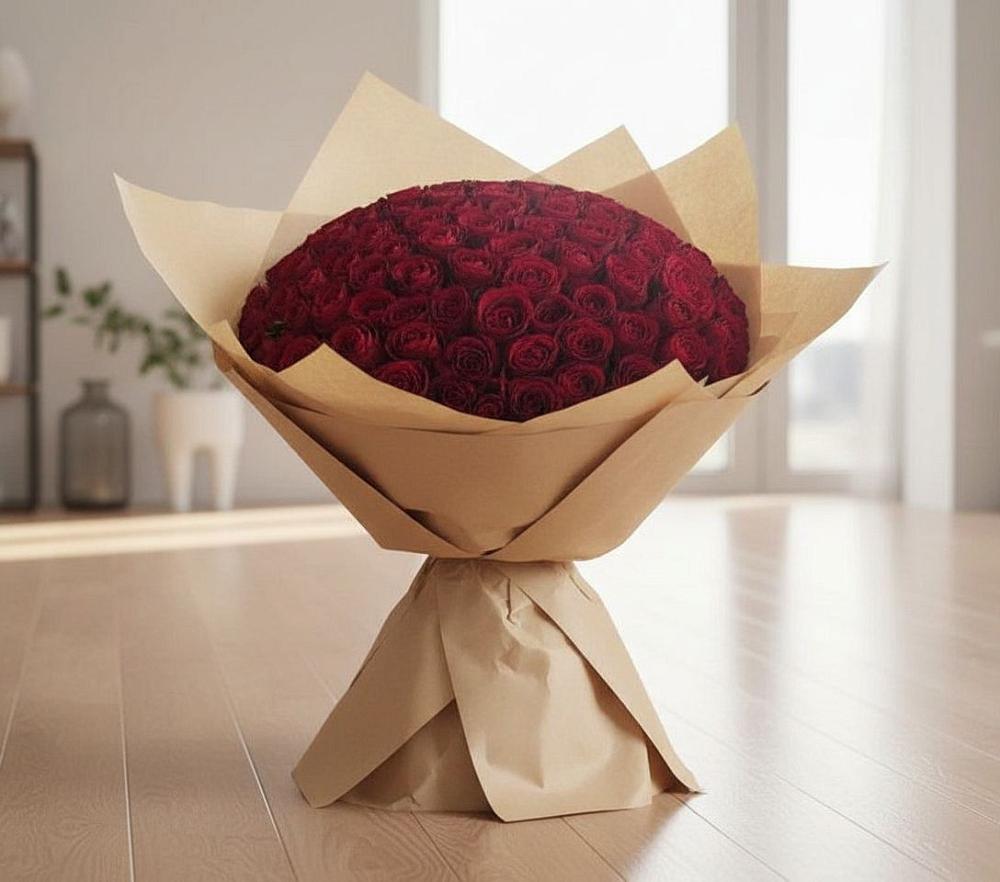 Букет 101 Красная роза в Новом Маяке