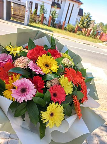 Букет цветов из: Герберы в Новом Маяке
