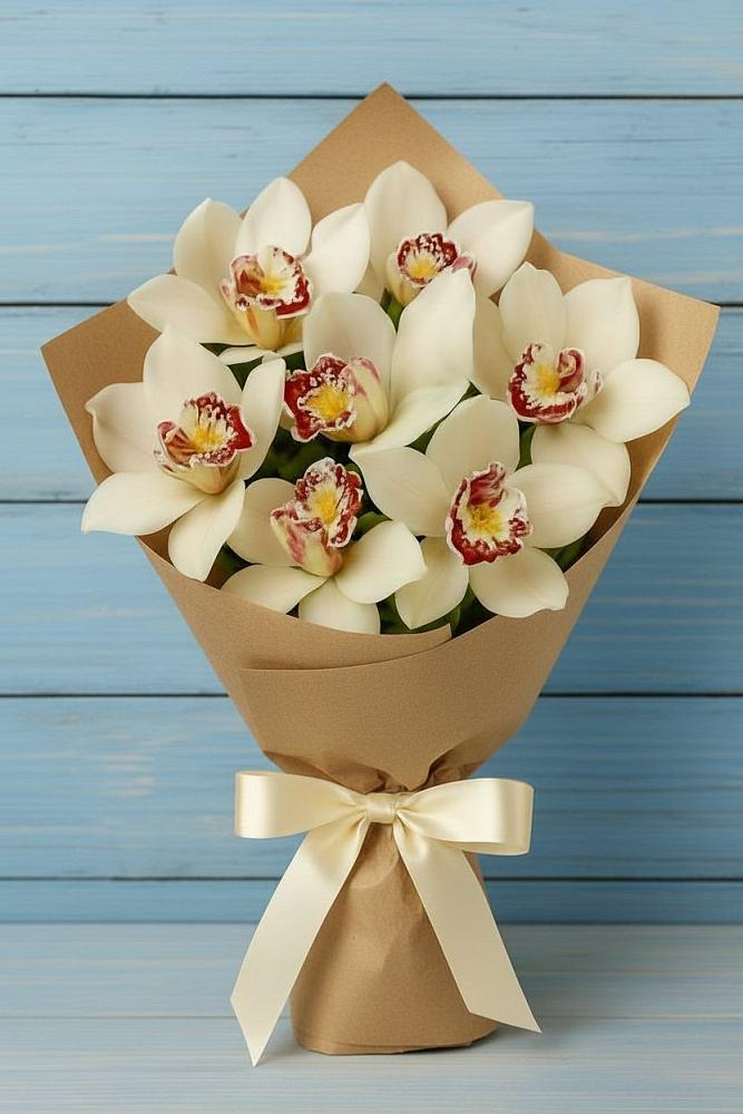 Букет цветов из: Орхидеи и Розы в Новом Маяке